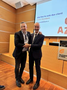 Carlo Giordano CEO e founder di immobiliare.it assieme al nostro broker titolare di Remax Open durante un evento formativo a Rimini
